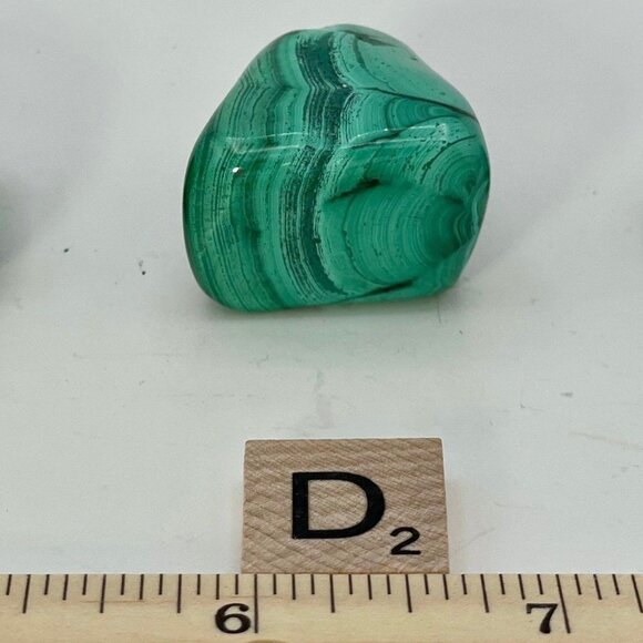 Malachite, Polished, Tumbled Stone, AAA Quality, From The Congo, 1 Per Order - Picture 8 of 10